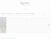 Tablet Screenshot of heureuxalecole.fr